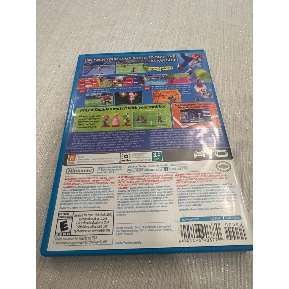 Mario Tennis Ultra Smash Nintendo Wii U Game with case great condition